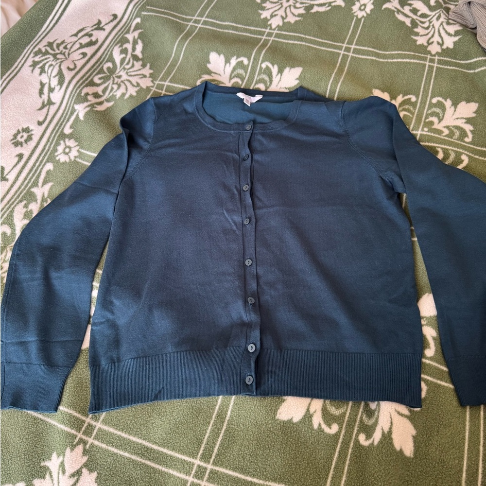 Time and Tru Women's Deep Teal Sweater EUC